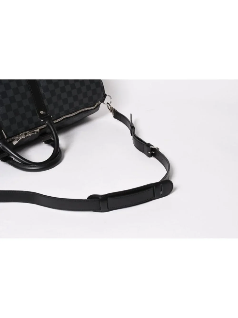 Louis Vuitton Keepall Bandouliere 55 Boston Bag Damier Graphite Black